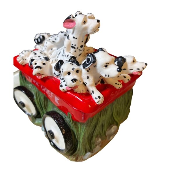 Chariots of Fire Dalmatian Puppy Trinket Music Box Fire Chief Figurine 1992 - Picture 4 of 11